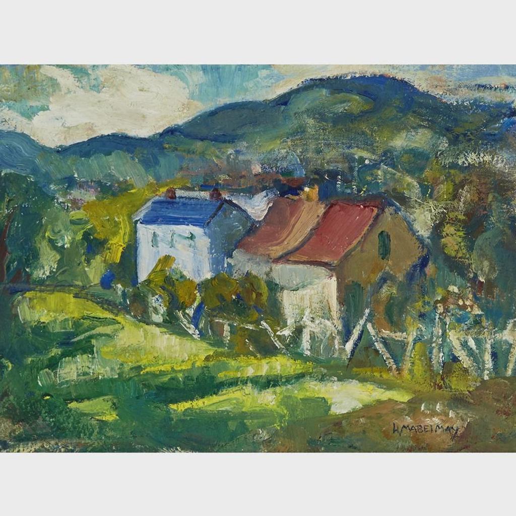 Henrietta Mabel May (1877-1971) - Houses Set In A Rolling Landscape