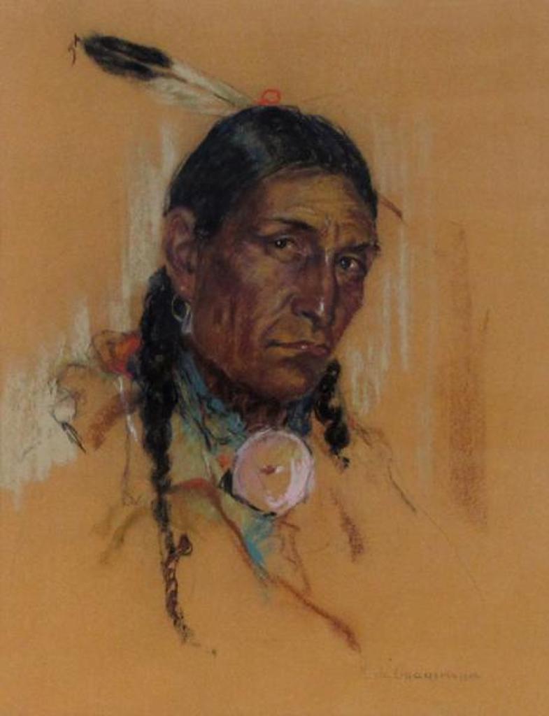 Nicholas (Nickola) de Grandmaison (1892-1978) - Portrait, Sacred Owl (Natoisepisto, Peigan)