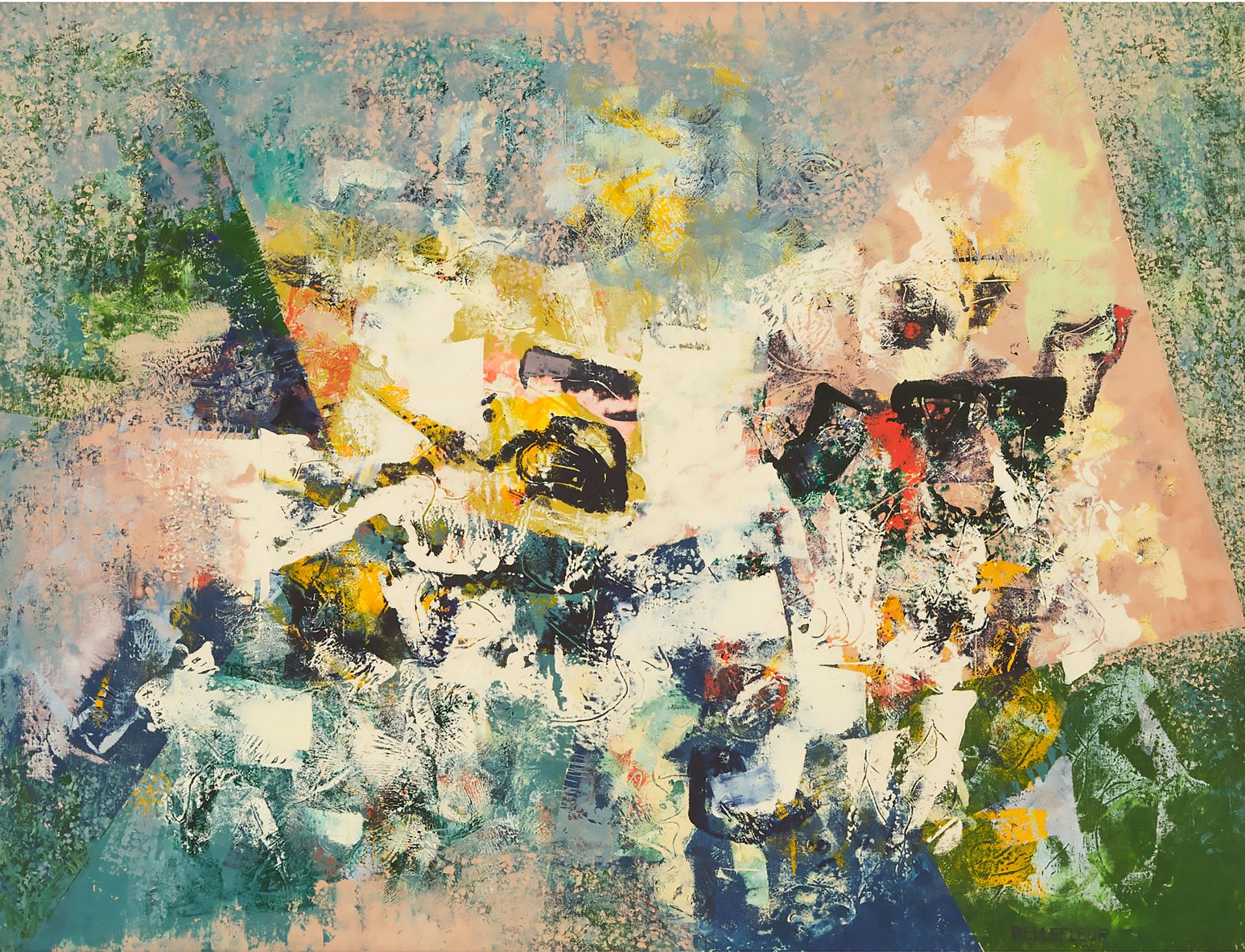 Léon Bellefleur (1910-2007) - Ville Incendiée, 1972