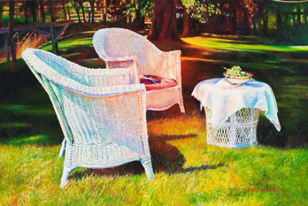 Mary Frances West Pratt (1935-2018) - Waiting in the Sun in Salmonier