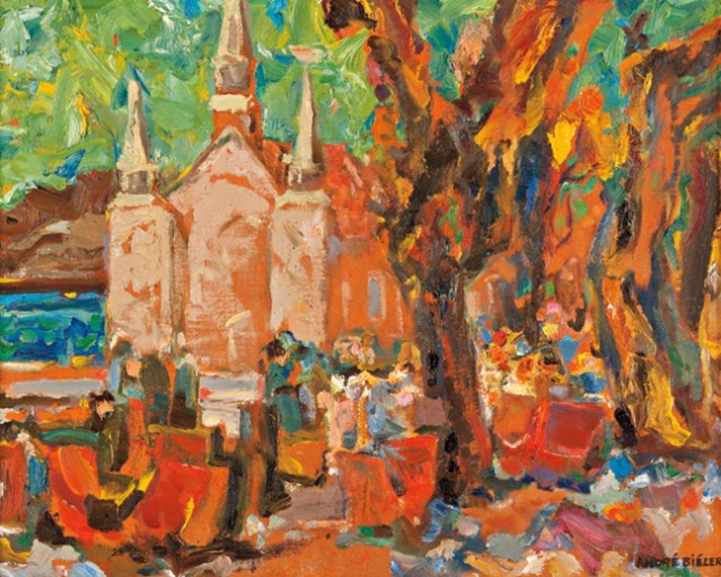 Andre Charles Bieler (1896-1989) - Apres les Vepres, St. Familie