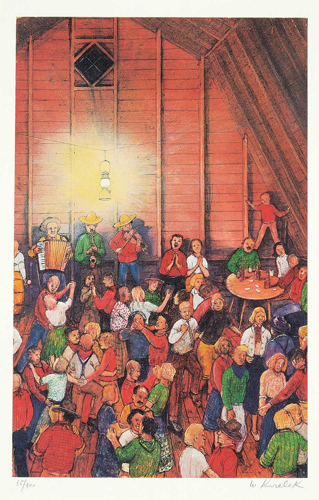 William Kurelek (1927-1977) - The Barn Dance #35/300