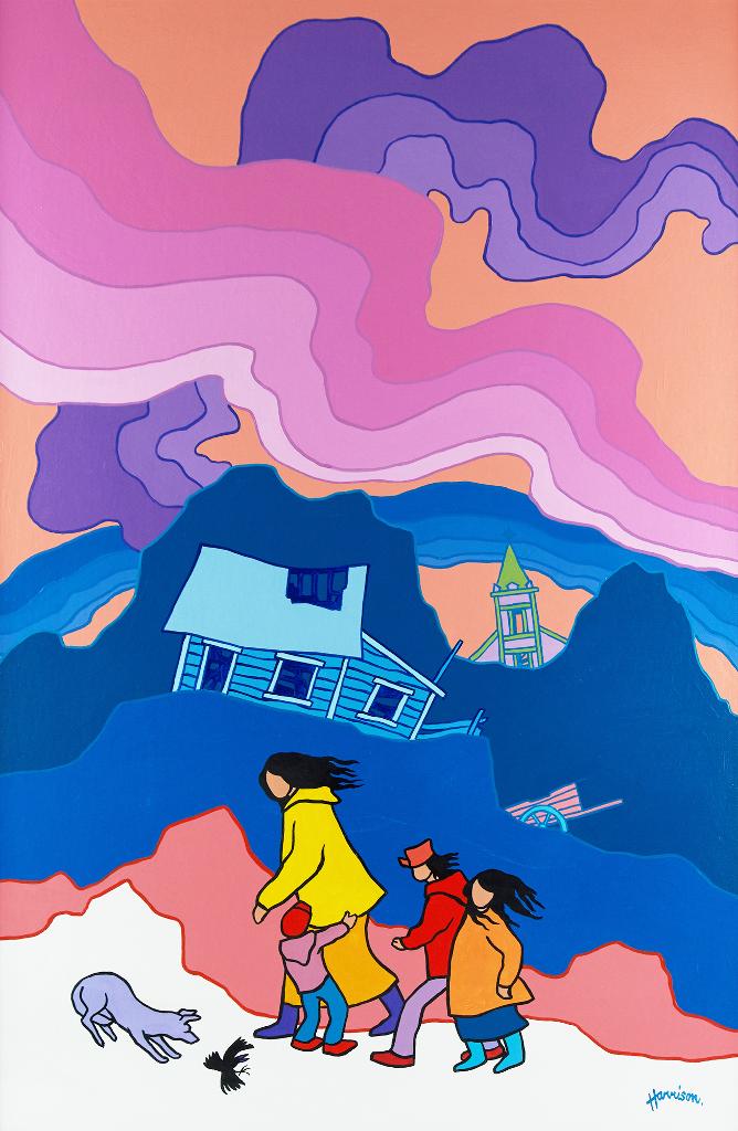 Ted Harrison (1926-2015) - Bennett Walk