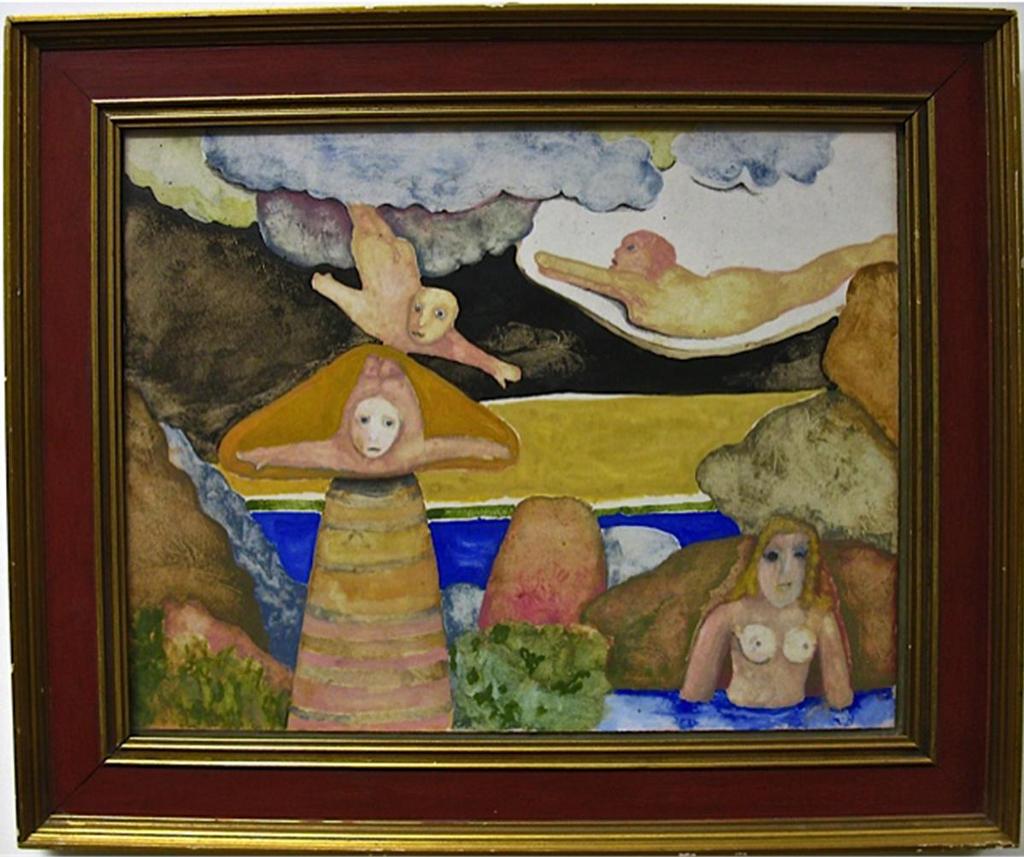 Louis de Niverville (1933-2019) - Nudes In A Whimsical Landscape