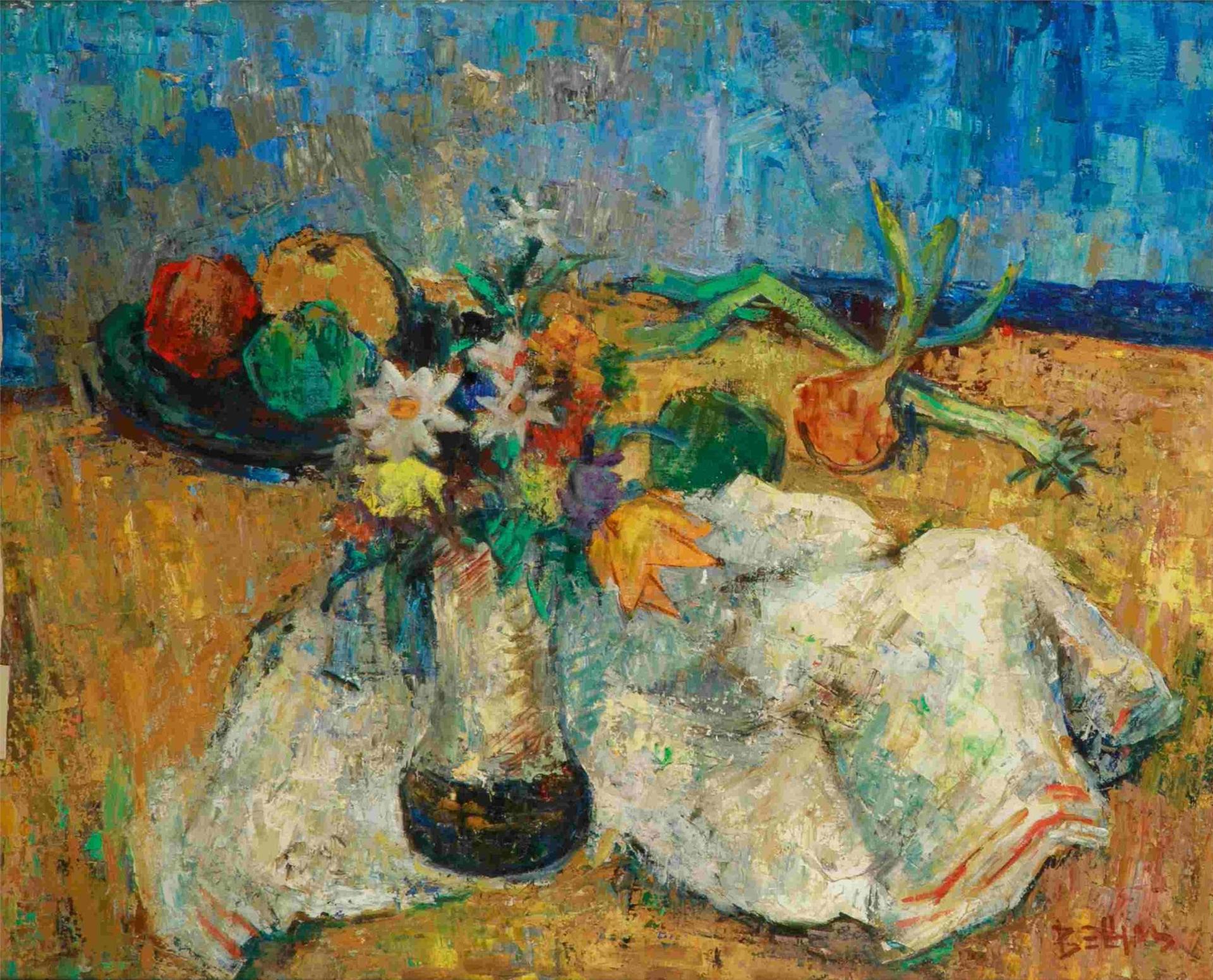 Richard Bellias (1921-1974) - Still Life with Flowers and Fruit