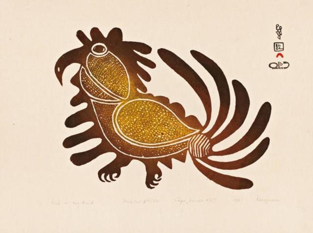 Kenojuak Ashevak (1927-2013) - Iyola Kingwatsiak