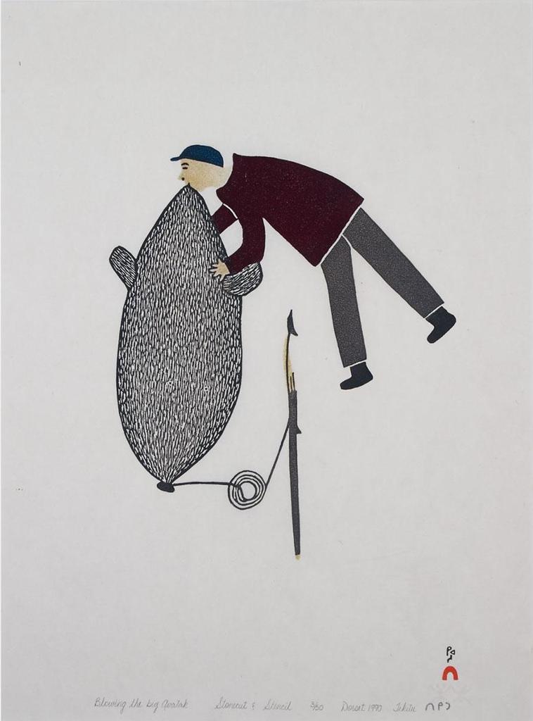 Tikitu Qinnuayuak (1908-1992) - Blowing Up The Big Avatak