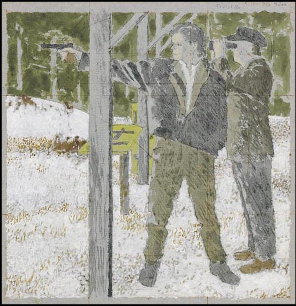 Alexander (Alex) Colville (1920-2013) - Study for Target Shooting