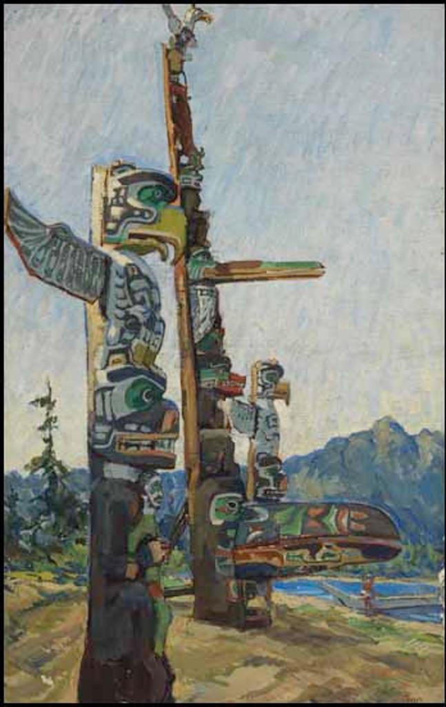 Emil Rizek (1901-1988) - Totem Poles