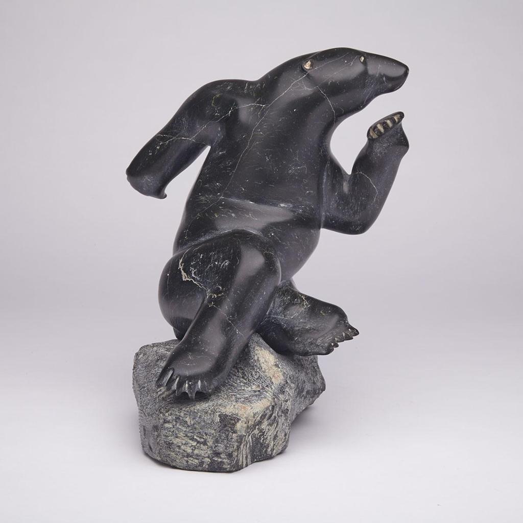 Moses Aupaluktuk (1924-1983) - Seated Polar Bear On Base