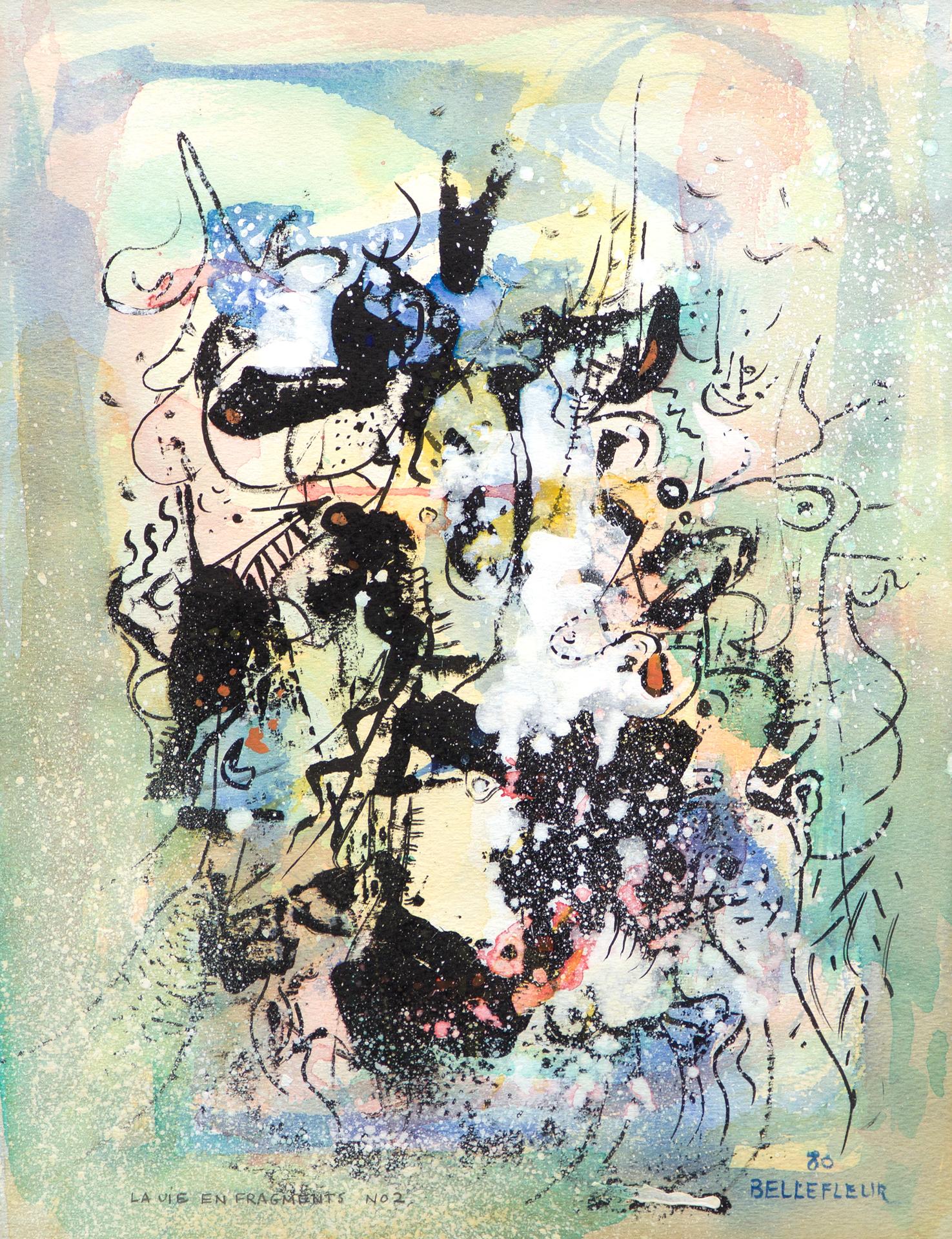 Léon Bellefleur (1910-2007) - La vie en fragments nº 2, 1980