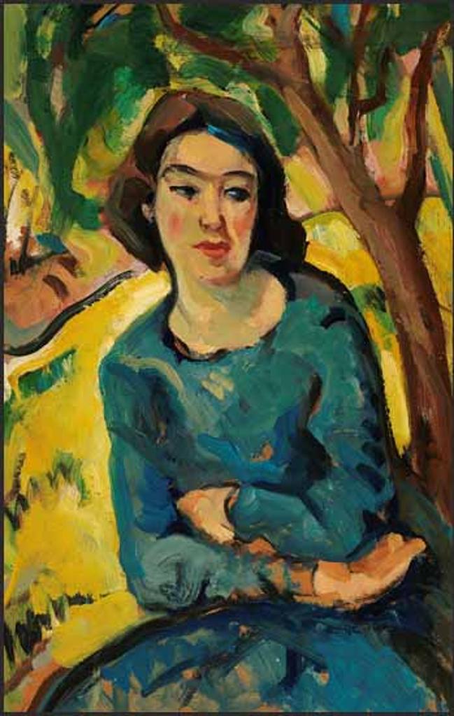 Henrietta Mabel May (1877-1971) - Portrait of a Lady in Blue