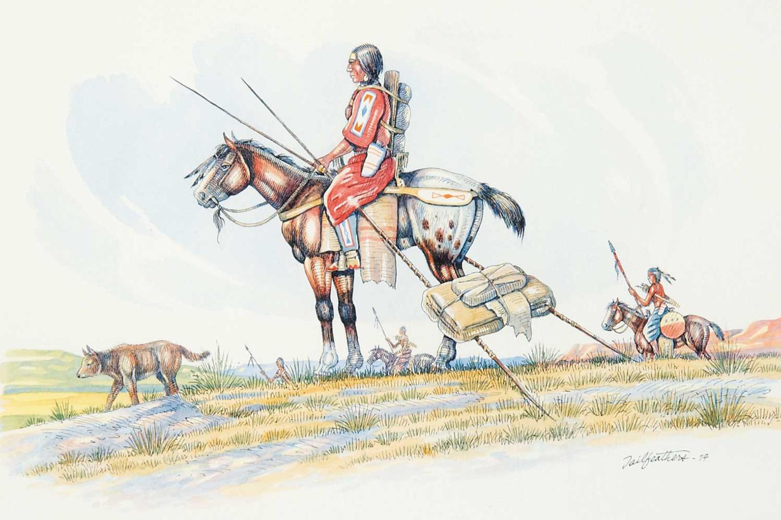Gerald T. Tailfeathers (1925-1975) - Indians on the Move