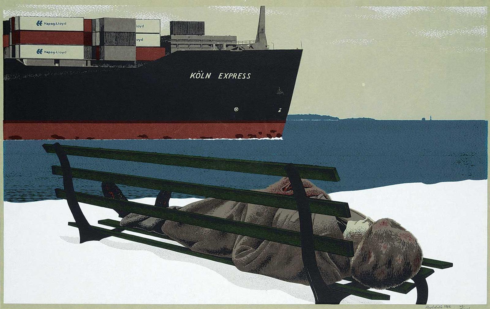 Alexander (Alex) Colville (1920-2013) - Koln Express #VII/XXIV