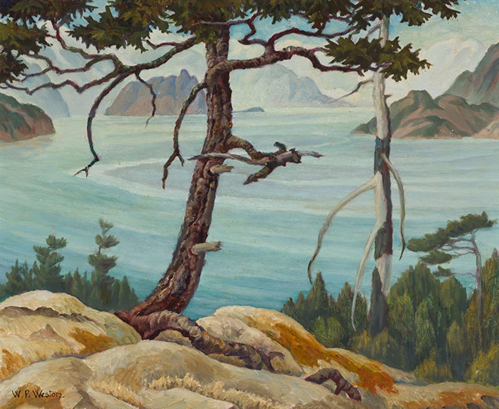 William Percival (W.P.) Weston (1879-1967) - Howe Sound from Whytecliff