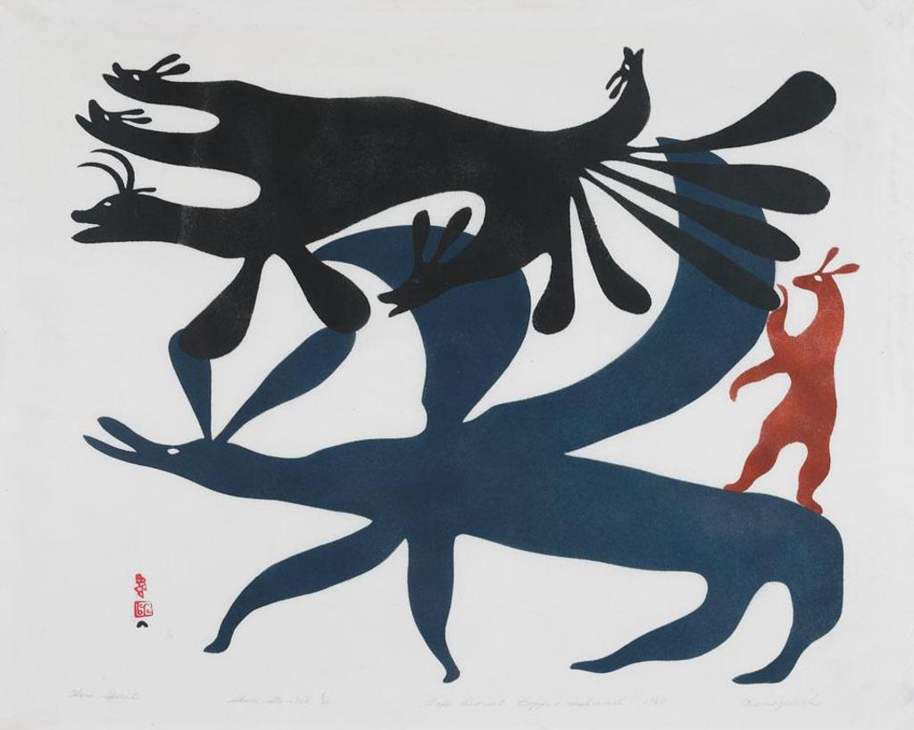 Kenojuak Ashevak (1927-2013) - Hare Spirits