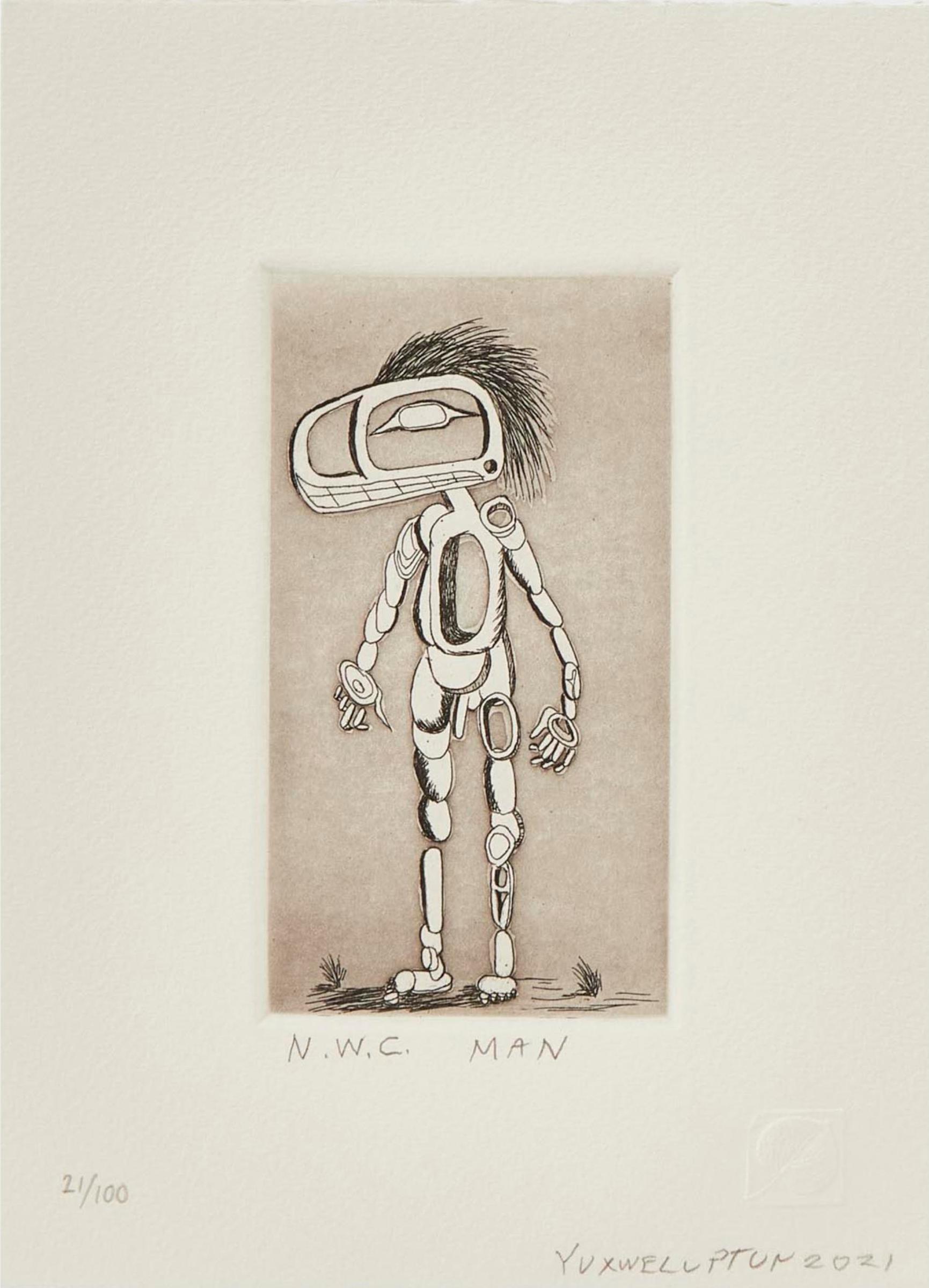 Lawrence Paul Yuxweluptun (1957) - N.W.C. MAN, 2021