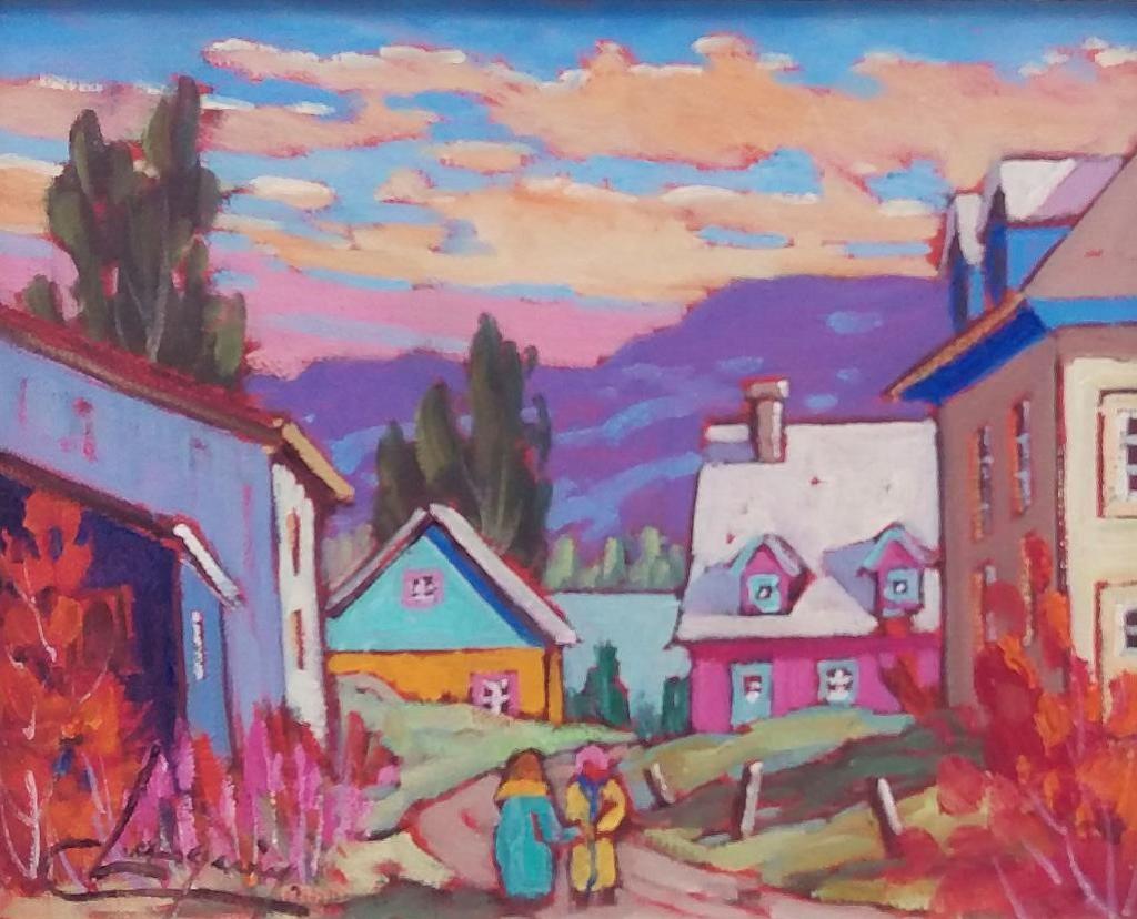 Claude Langevin (1942-2024) - Ciel Oranger/Orange Sky, 1996