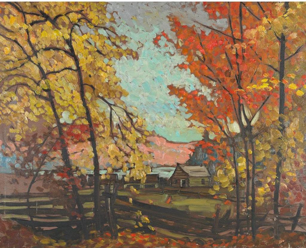 Adolphus George Broomfield (1906-1992) - Log Cabin,  Parry Sound