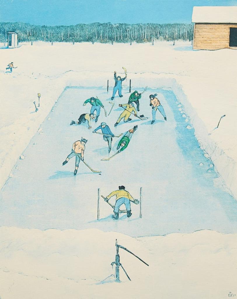 William Kurelek (1927-1977) - Hockey
