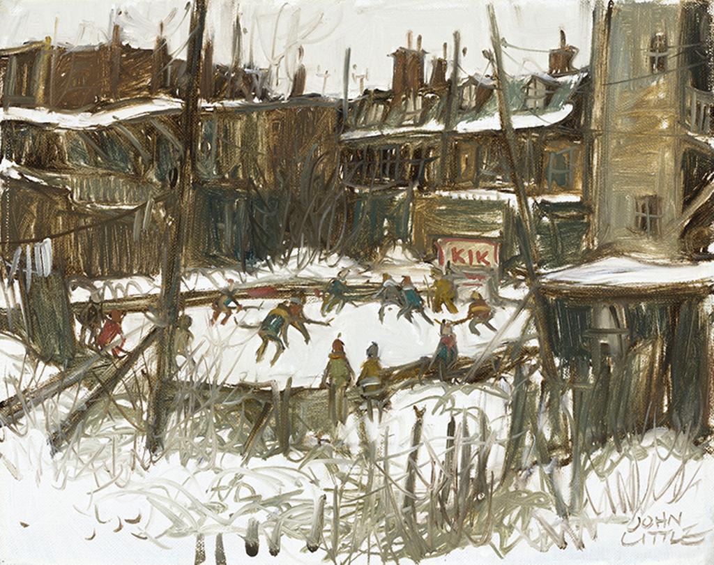 John Geoffrey Caruthers Little (1928-2024) - La Patinoire d'arrière Rue St. André – Montréal