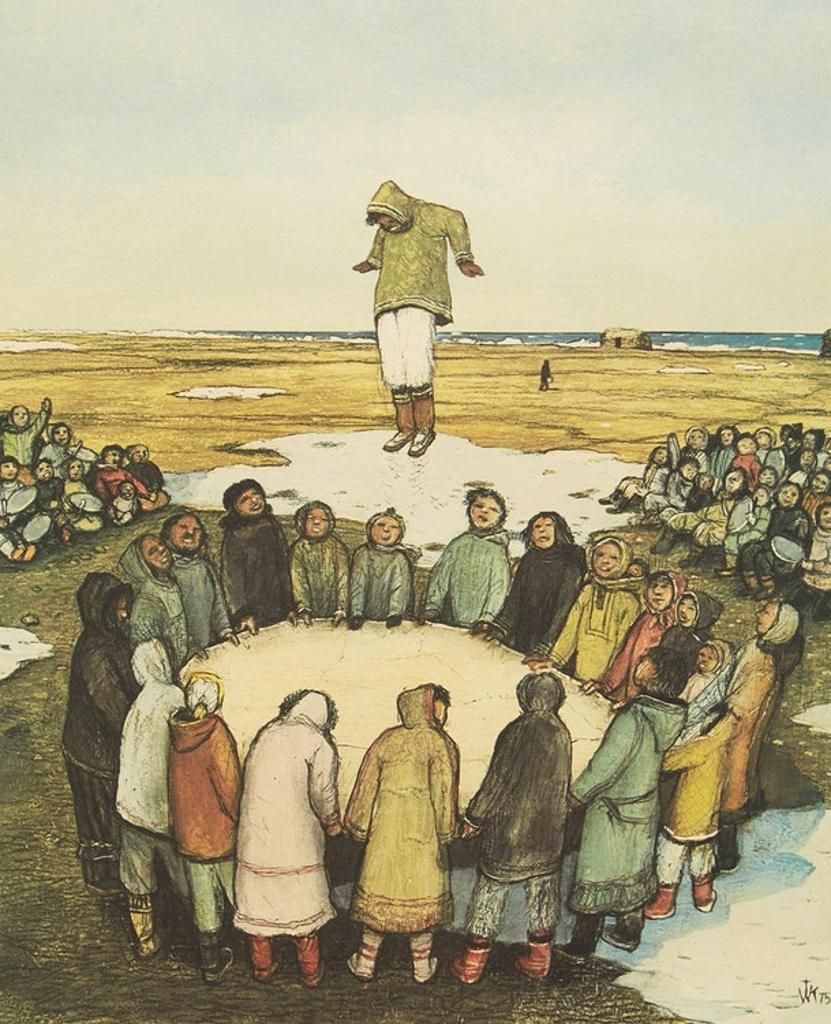 William Kurelek (1927-1977) - Sky Tossing