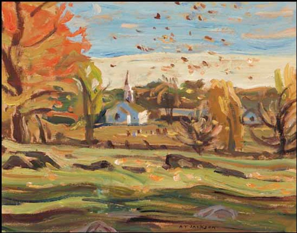 Alexander Young (A. Y.) Jackson (1882-1974) - Hazzard's Corner, Windy Day