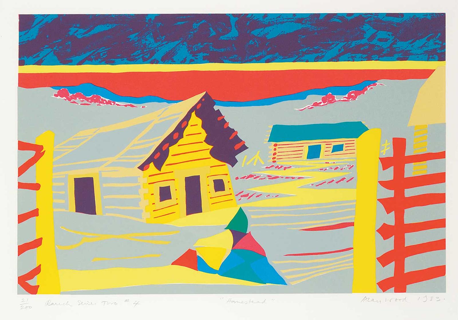 Alan Wood (1935-2017) - Homestead - Ranch Series Two No.4 #21/200