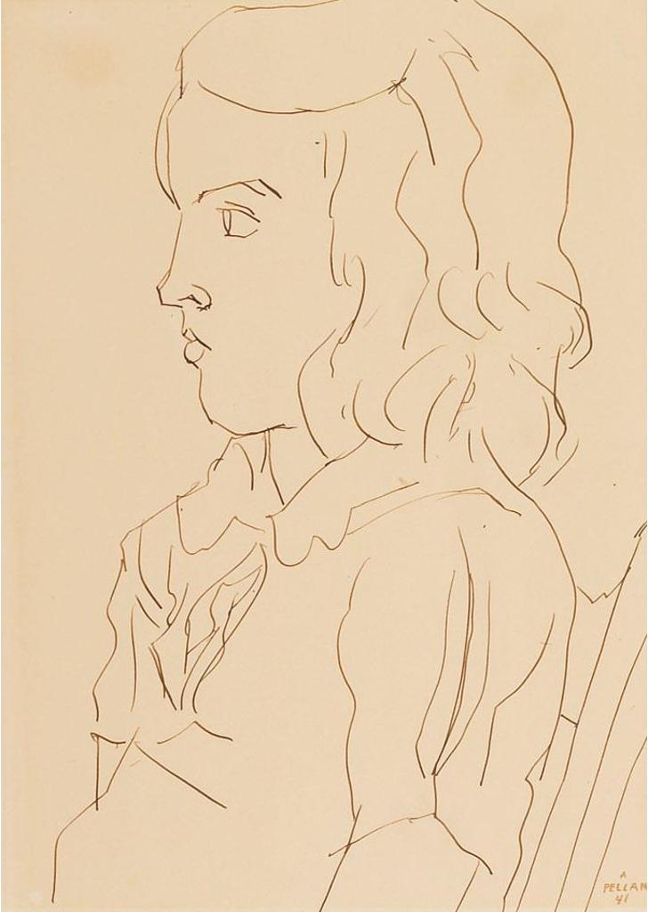 Alfred Pellan (1906-1988) - Femme Au Profil