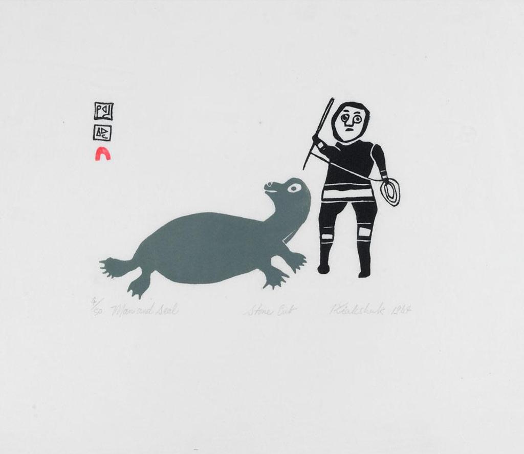 Kiakshuk (1886-1966) - Man And Seal