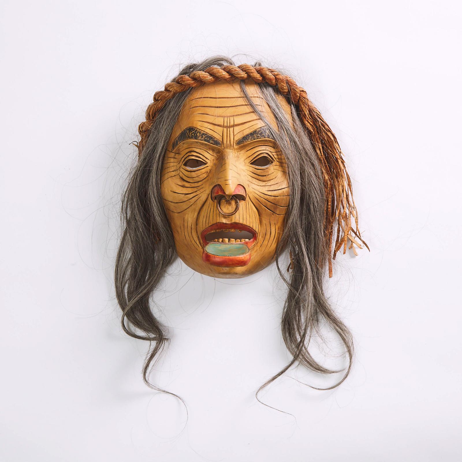 Freda Diesing (1925-2002) - Old Woman With Lip Ornament