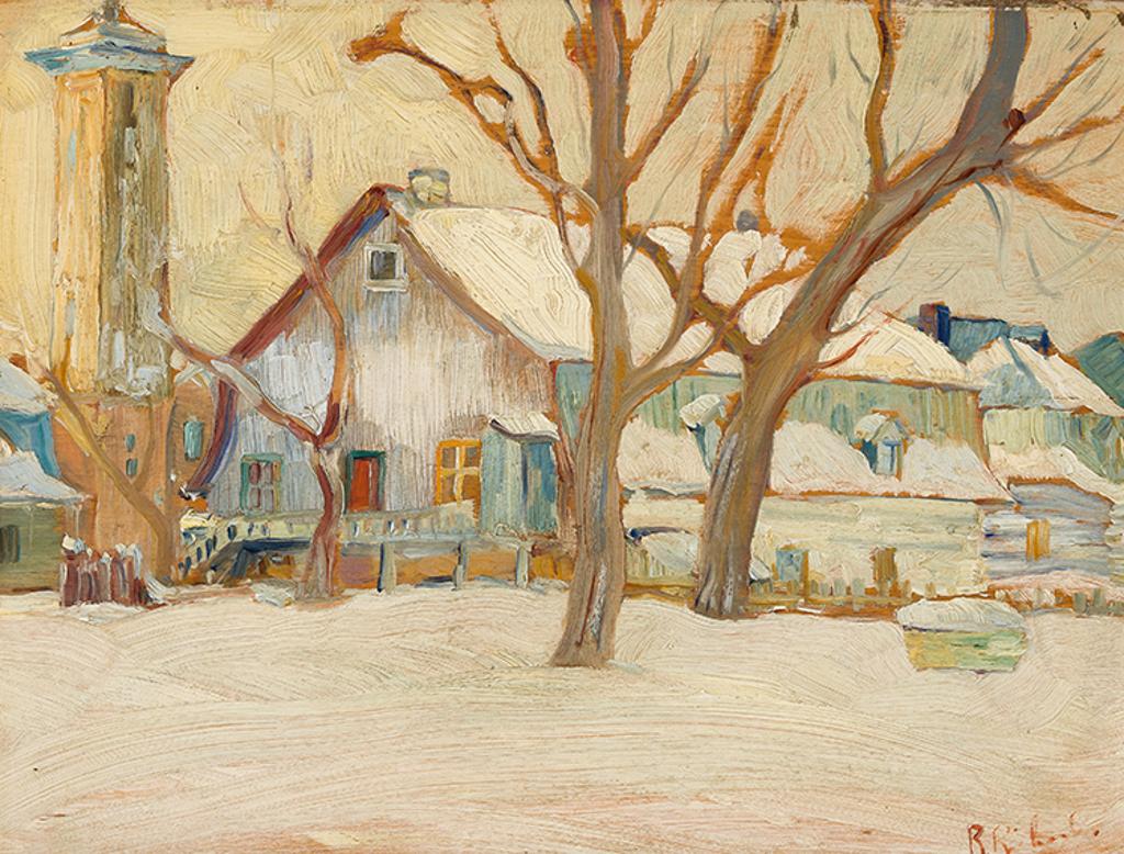 René Jean Richard (1895-1982) - Farm Building, Baie St.Paul