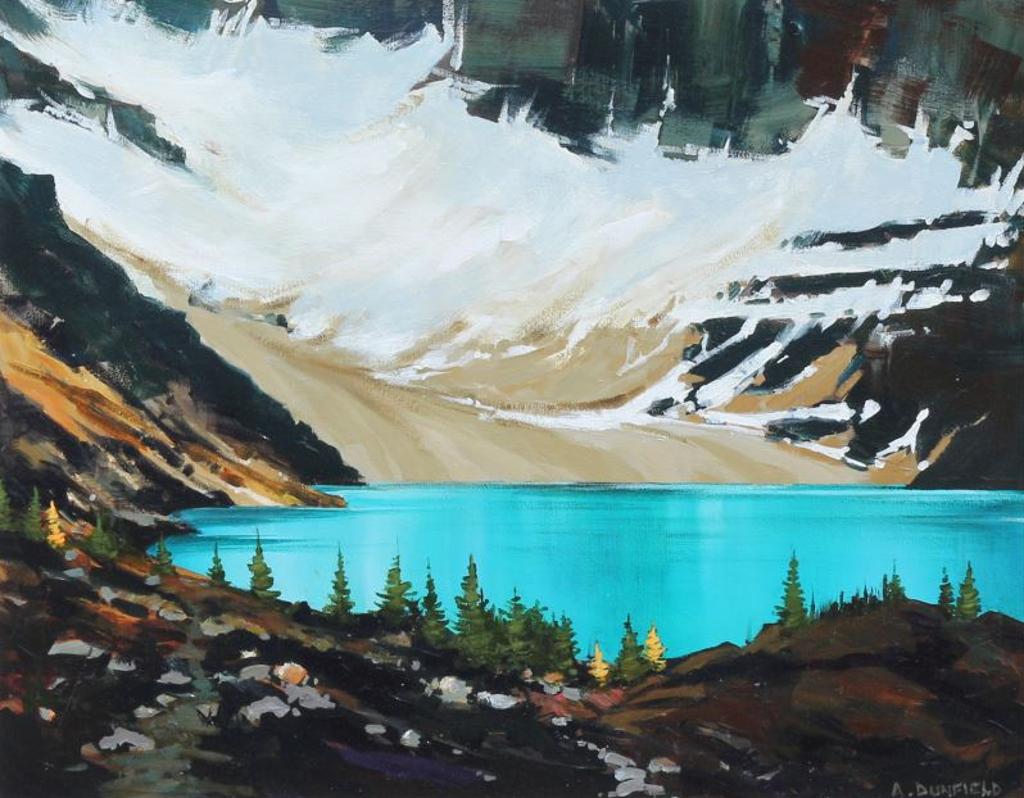 Allan Dunfield (1950) - Below Biddle (Alpine Larch At Lake Mcarthur); 2013