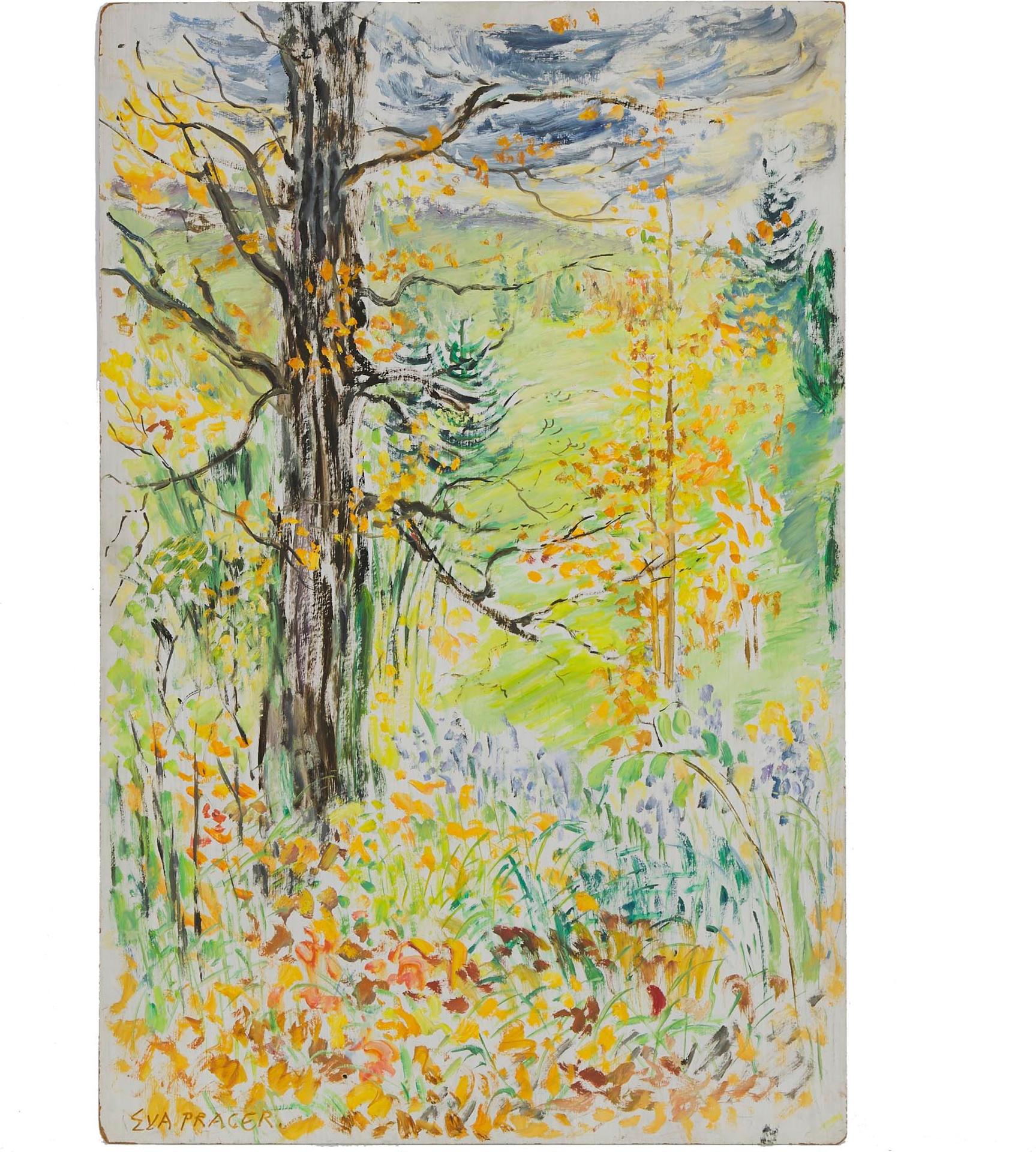 Eva Sophie Prager (1912-2010) - Untitled (Summer Landscape)