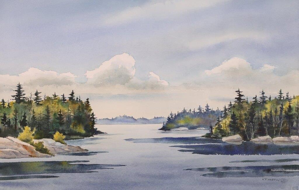 Kenneth F. Martin (1914-2010) - Lake In Late Summer