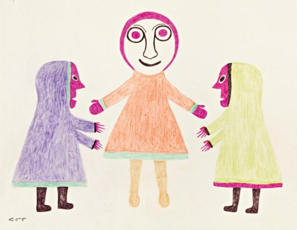 Anirnik Oshuitoq (1902-1983) - Three figures, ca. early 1970s