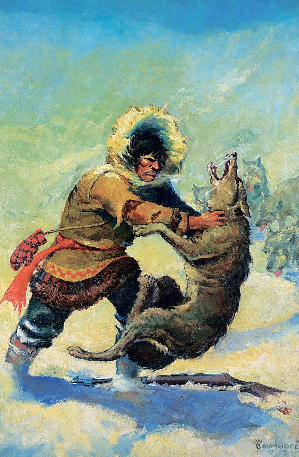 Walter Martin Baumhofer - Untitled - The Wolf Attack
