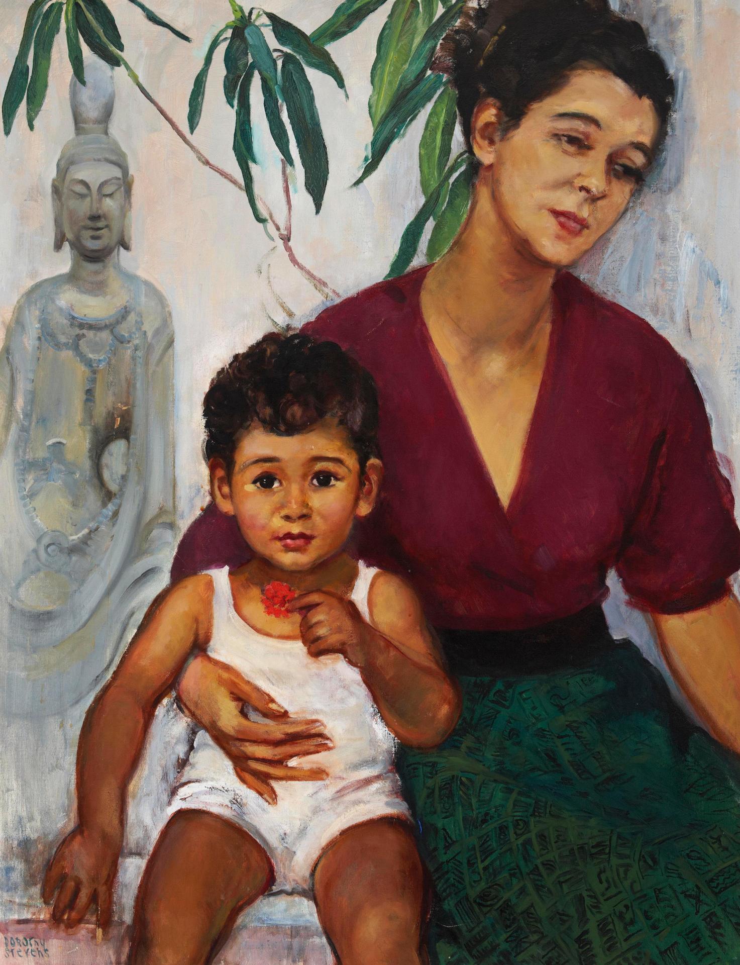 Dorothy Austin Stevens (1888-1966) - Mother and child