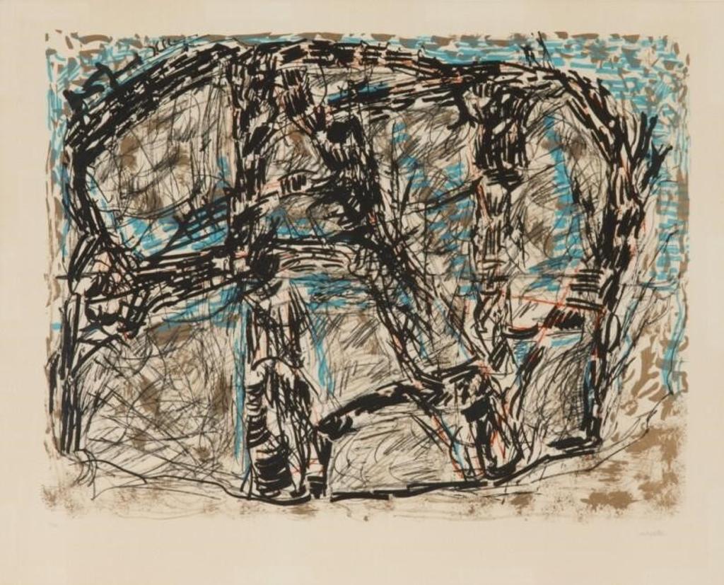 Jean-Paul Riopelle (1923-2002) - Feutré (1976)