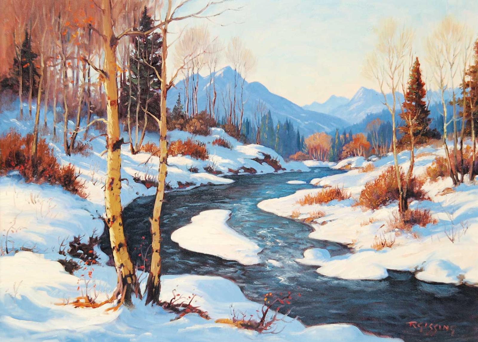Roland Gissing (1895-1967) - On Sheep River