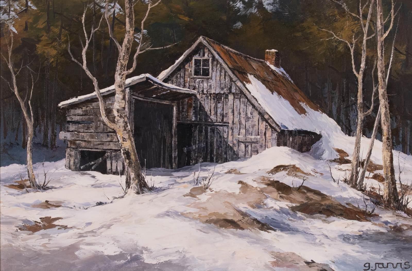 Georgia Jarvis (1944-1990) - Winter Cabin