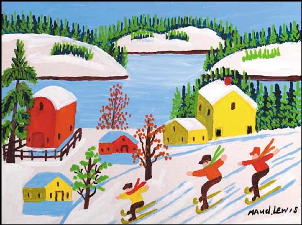 Maud Kathleen Lewis (1903-1970) - Skiing
