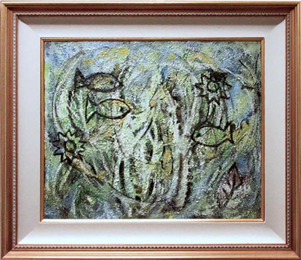 Mabel Irene Lockerby (1887-1976) - Untitled (Abstract With Fish)