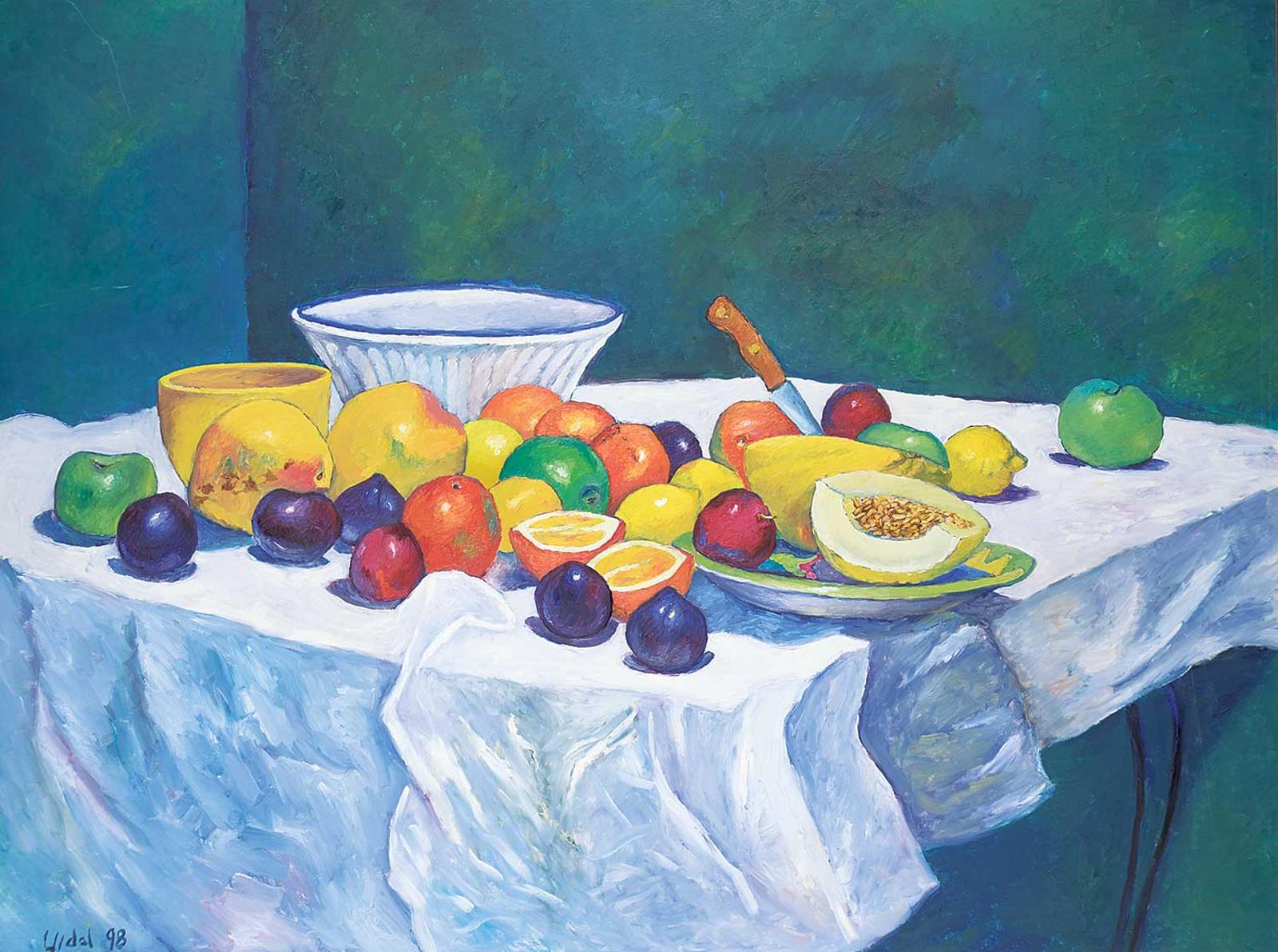 Vidal Alcolea (1956) - Untitled - Still Life with Fruit