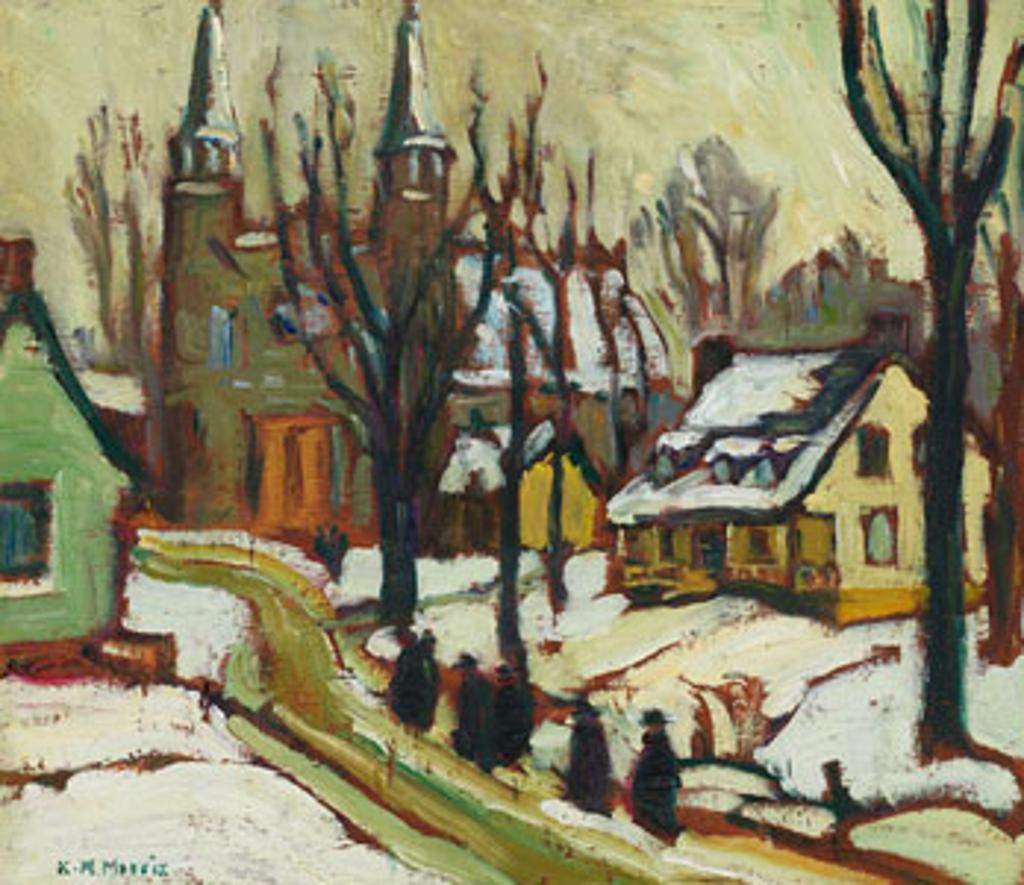 Kathleen Moir Morris (1893-1986) - Sunday Morning, Old Montreal