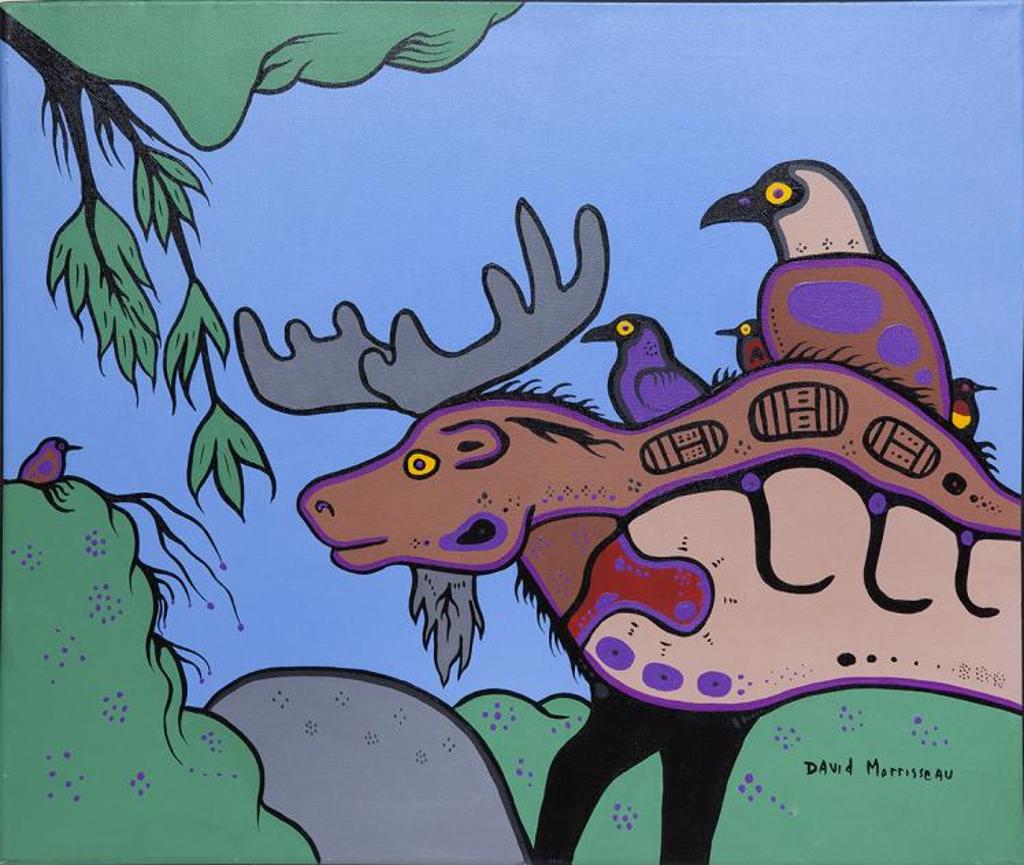 David Alfred Morrisseau (1961) - Moose and Friends