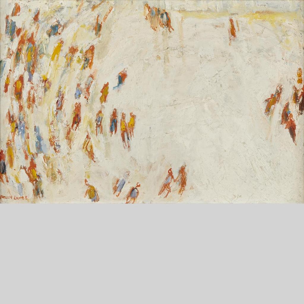 Molly Joan Lamb Bobak (1922-2014) - Untitled - Skaters