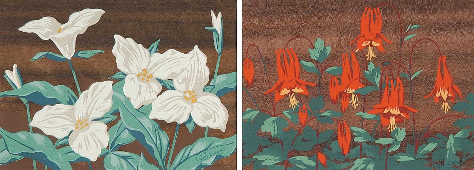 Alfred Joseph (A.J.) Casson (1898-1992) - Untitled - Trillium/Columbine