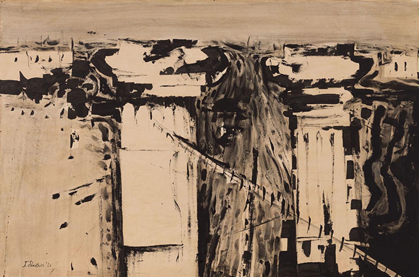 Jack Leaonard Shadbolt (1909-1998) - Coastal (2) (The Space Between Columns Series)