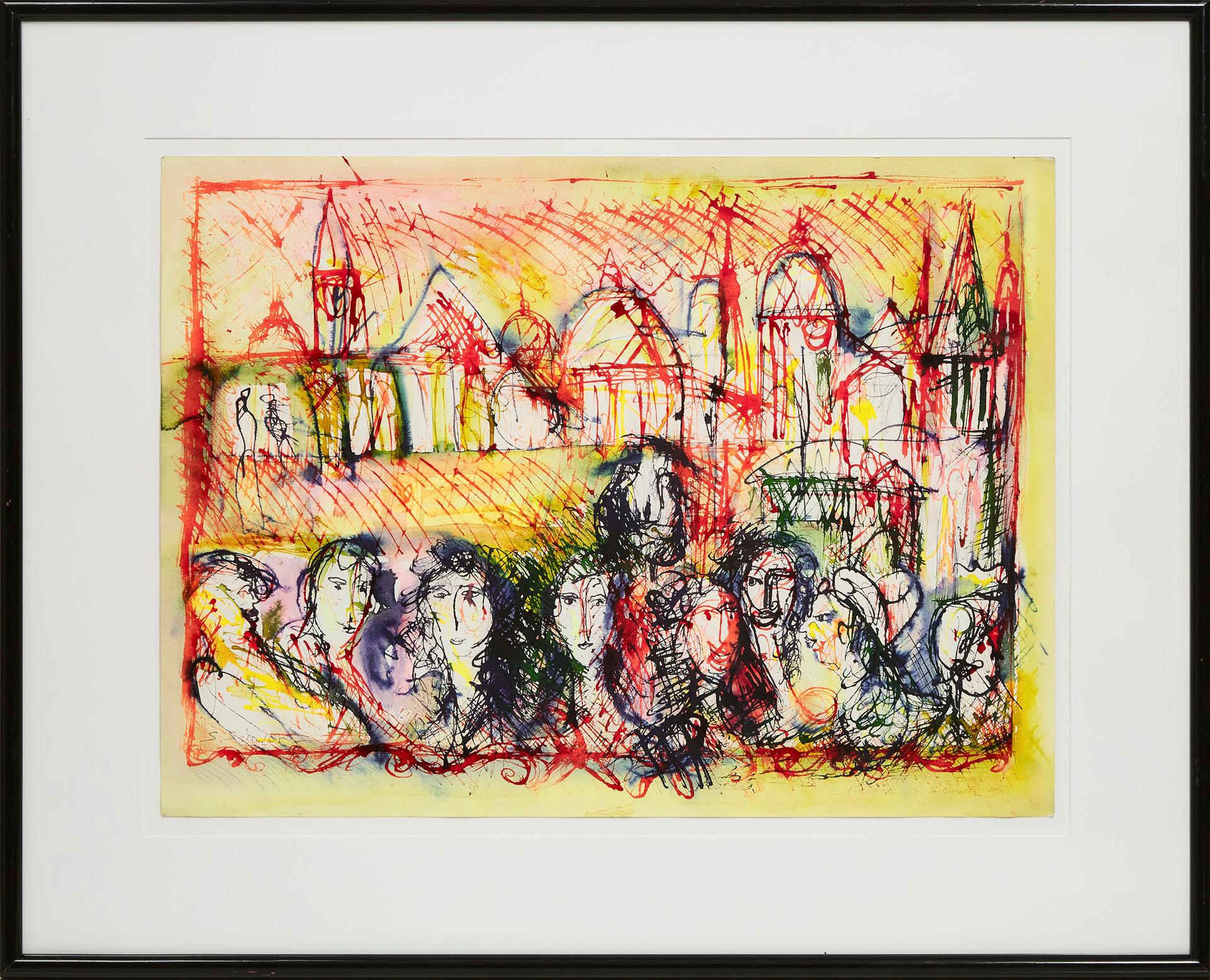 S. Schwartz - Untitled (People/Buildings)